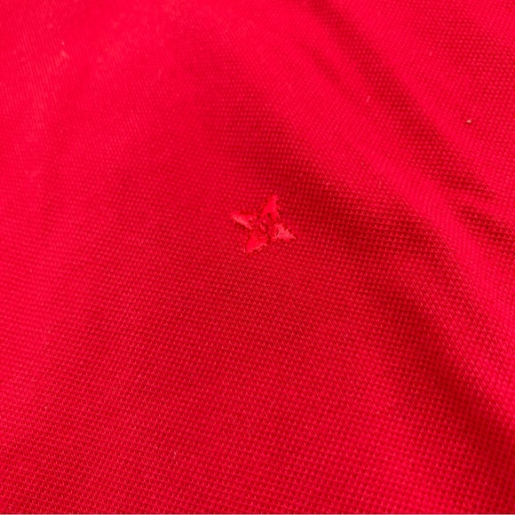 Ferrante Red Button Tee - Size Large - Picture 3 of 7